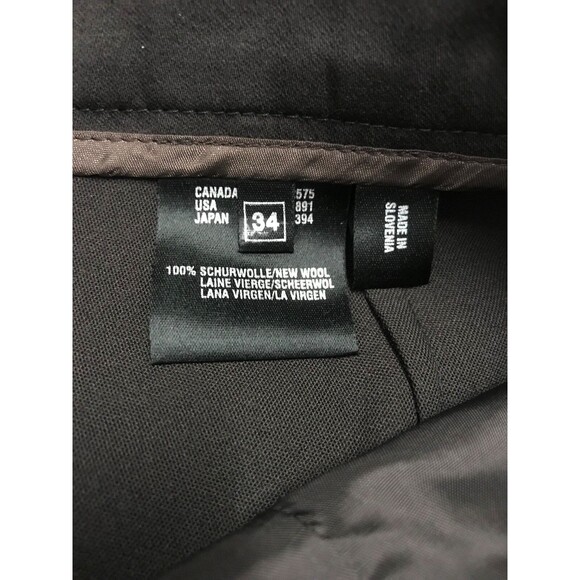Escada Women's Pants Laurel Chocolate Brown 100% Wool Size Eu 34 US 6 NWT - Picture 4 of 7